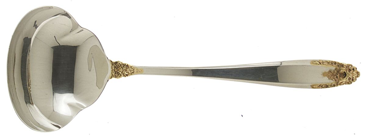 Golden Prelude (Sterling, 1988) Solid Gravy Ladle by International Silver-1