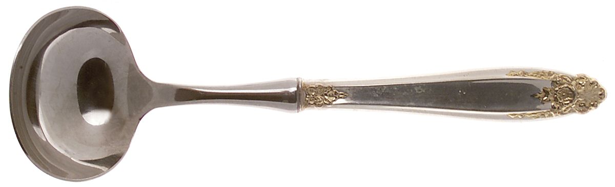 Golden Prelude (Sterling, 1988) Hollow Handle Gravy Ladle with Stainless Bowl by International Silver-1
