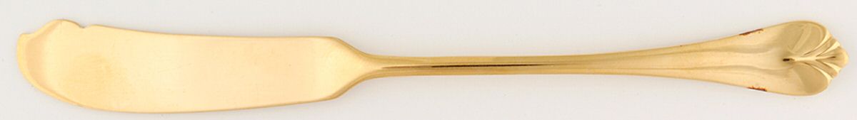 Golden Park Hill (Gold Electroplate, 1985) Flat Handle Master Butter Knife by International Silver-1