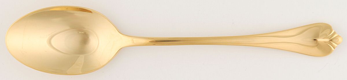Golden Park Hill (Gold Electroplate, 1985) Oval Place Soup Spoon by International Silver-1