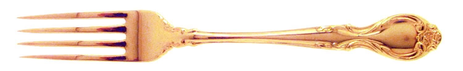 Golden Queen's Fancy (Gold Electroplate) Fork by International Silver-1