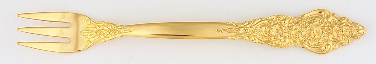 Golden Renaissance (Gold Electroplate) Cocktail/Seafood Fork by International Silver-1
