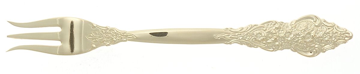 Golden Renaissance (Gold Electroplate) Short Handle Pickle/Olive Fork by International Silver-1