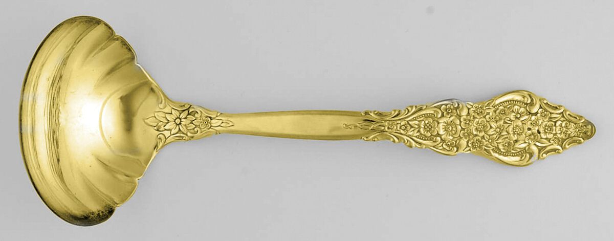 Golden Renaissance (Gold Electroplate) Solid Gravy Ladle by International Silver-1