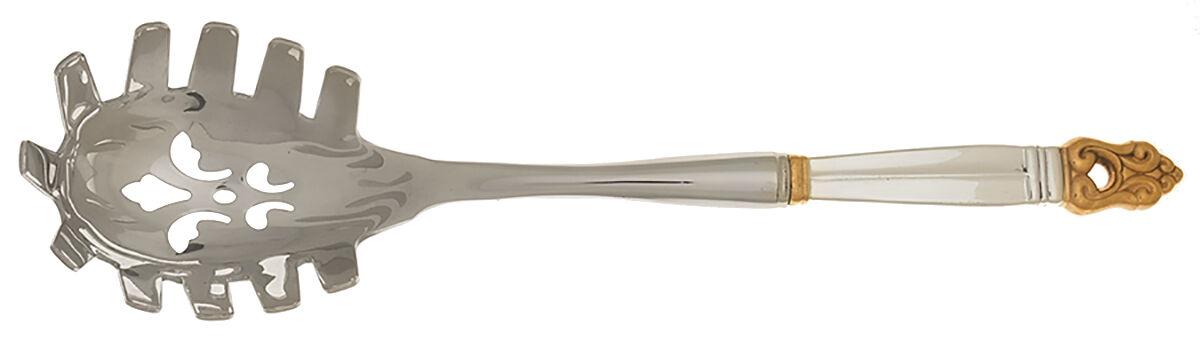 Golden Royal Danish (Gold Accent) Pasta Server with Stainless Bowl HC by International Silver-1