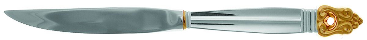 Golden Royal Danish (Gold Accent) Individual Steak Knife Hollow Handle by International Silver-1