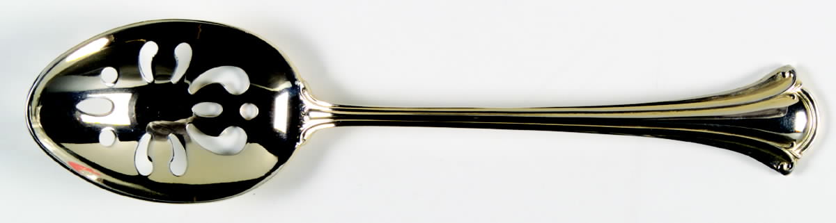 Gold Resplendence (Gold Electroplate, 1984) Pierced Tablespoon (Serving Spoon) by International Silver-1