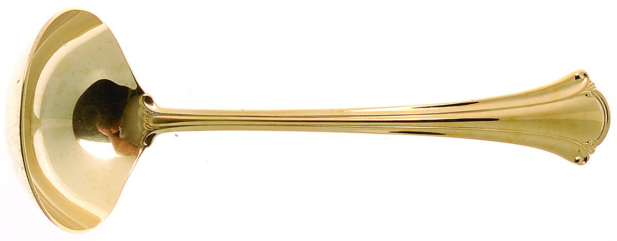 Gold Resplendence (Gold Electroplate, 1984) Solid Gravy Ladle by International Silver-1