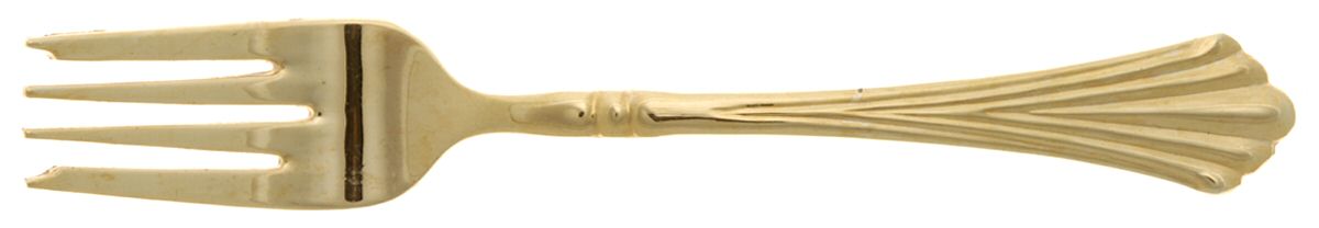 Golden Royal Plume (Gold Electroplate) Individual Salad Fork by International Silver-1