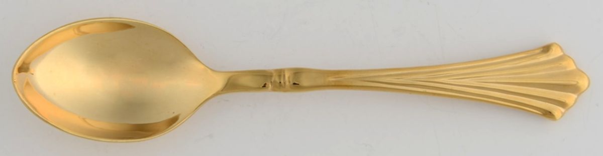 Golden Royal Plume (Gold Electroplate) Teaspoon by International Silver-1