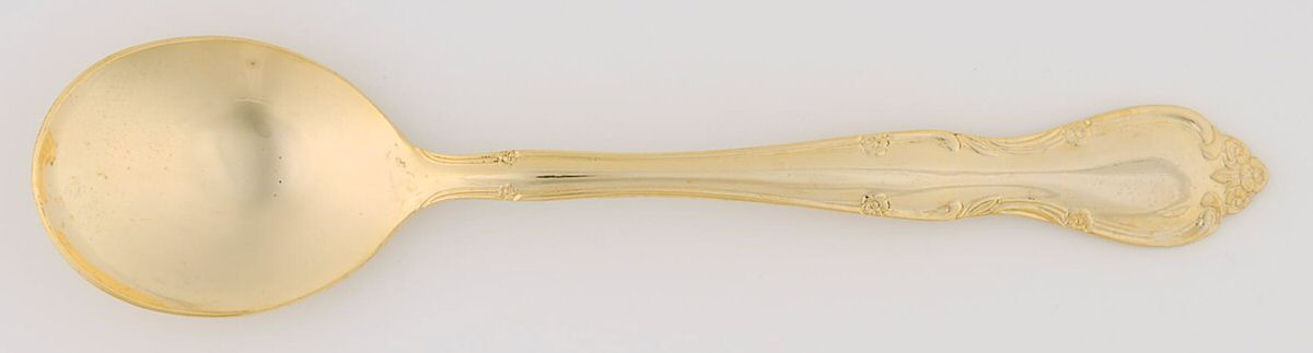 Golden Rose Tiara (Gold Electroplate) Sugar Spoon by International Silver-1