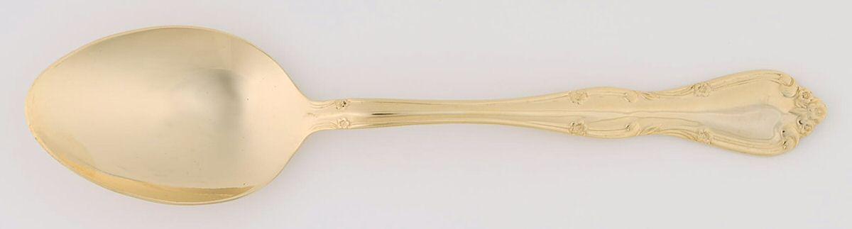 Golden Rose Tiara (Gold Electroplate) Tablespoon (Serving Spoon) by International Silver-1