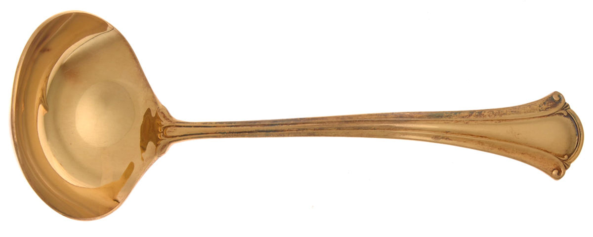 Golden Serenity (Gold Electroplate) Solid Gravy Ladle by International Silver-1