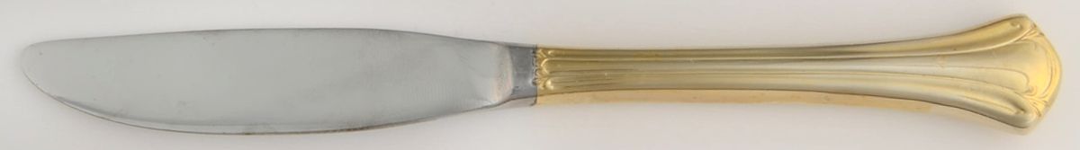 Golden Serenity (Gold Electroplate) Hollow Handle Master Butter Knife by International Silver-1