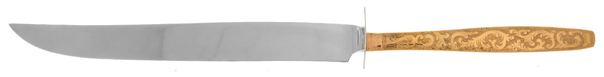 Golden Scroll-Americana Golden Heritage Carving Knife Small with Stainless Blade HC by International Silver-1