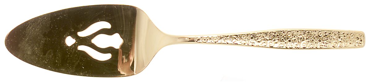 Golden Spring Garden (Gold Electroplate) Solid Pierced Pie Server by International Silver-1