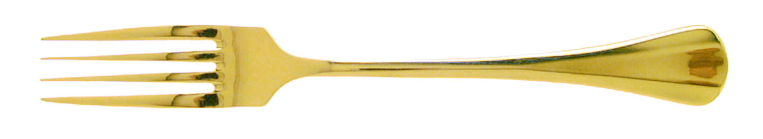 Golden Symmetry (Gold Electroplate, 1984) Fork by International Silver-1