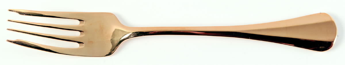 Golden Symmetry (Gold Electroplate, 1984) Individual Salad Fork by International Silver-1