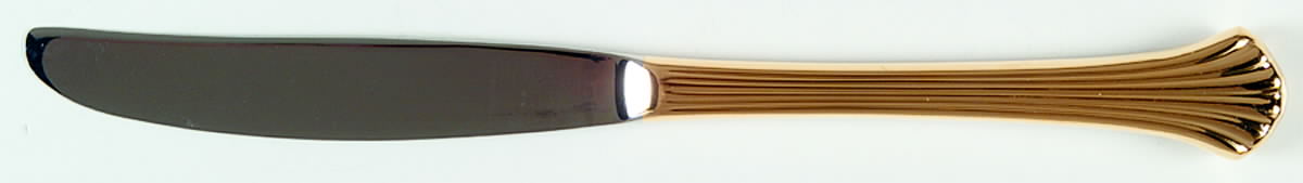 Golden Tiara (Gold Electroplate, 1985) Modern Hollow Knife by International Silver-1