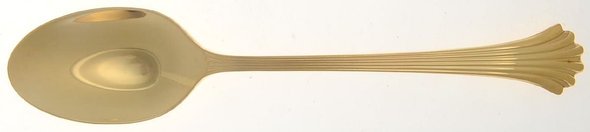 Golden Tiara (Gold Electroplate, 1985) Place/Oval Soup Spoon by International Silver-1