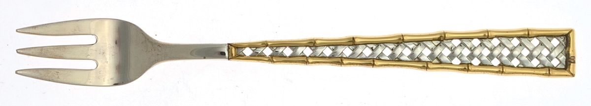 Golden Tradewinds (Sterling, 1975) Cocktail/Seafood Fork by International Silver-1