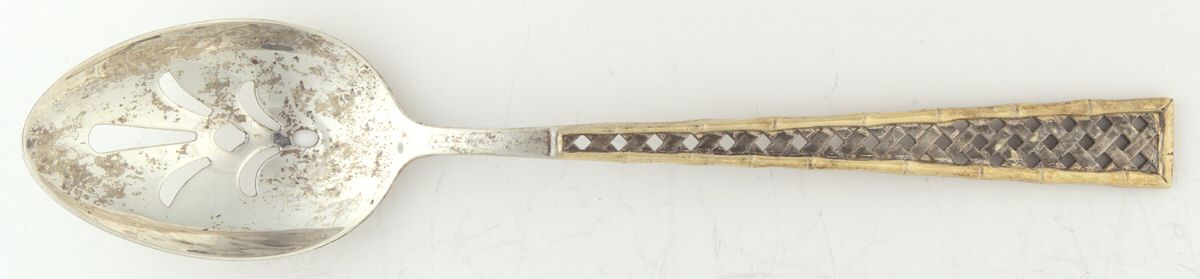 Golden Tradewinds (Sterling, 1975) Pierced Tablespoon (Serving Spoon) by International Silver-1