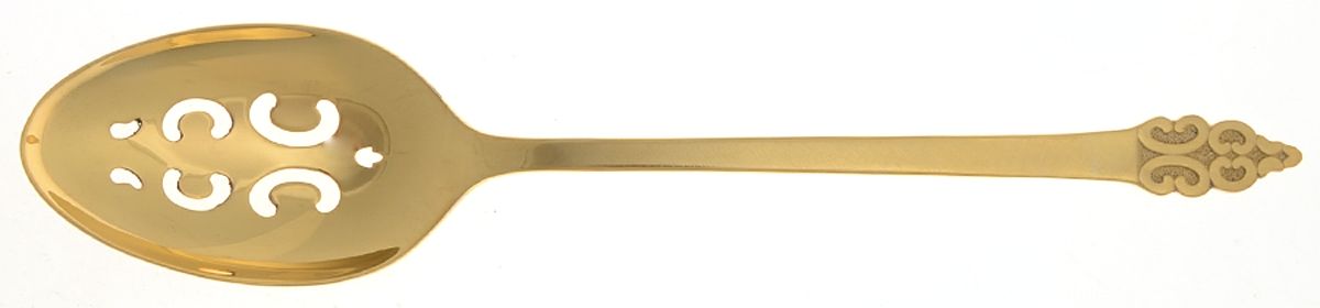 Golden Triumph (Goldeltroplt, 1968) Pierced Tablespoon (Serving Spoon) by International Silver-1