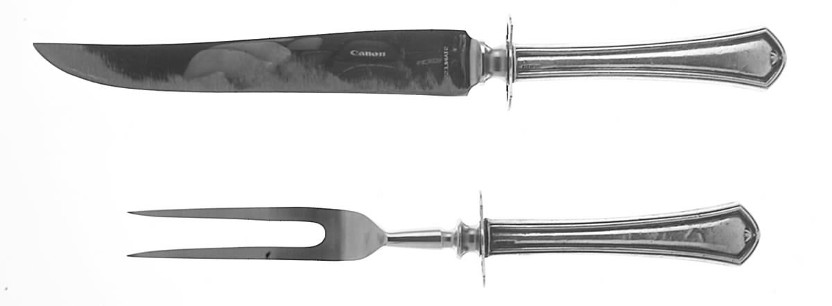 Governor Warren (Sterling, 1918) Small Stainless Blade 2-Piece Steak Carving Set by International Silver-1