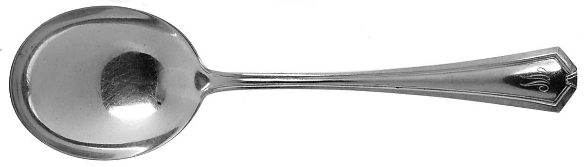 Governor Warren (Sterling, 1918) Round Bowl Soup Spoon (Gumbo) by International Silver-1
