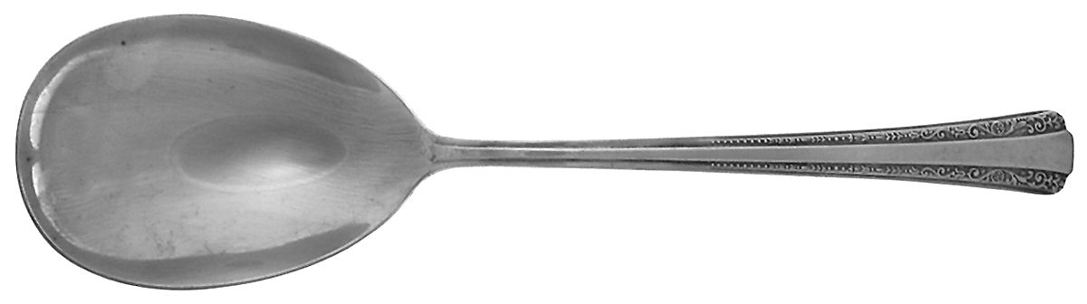 Gracious (Silverplate, 1939) Solid Smooth Casserole Spoon by International Silver-1