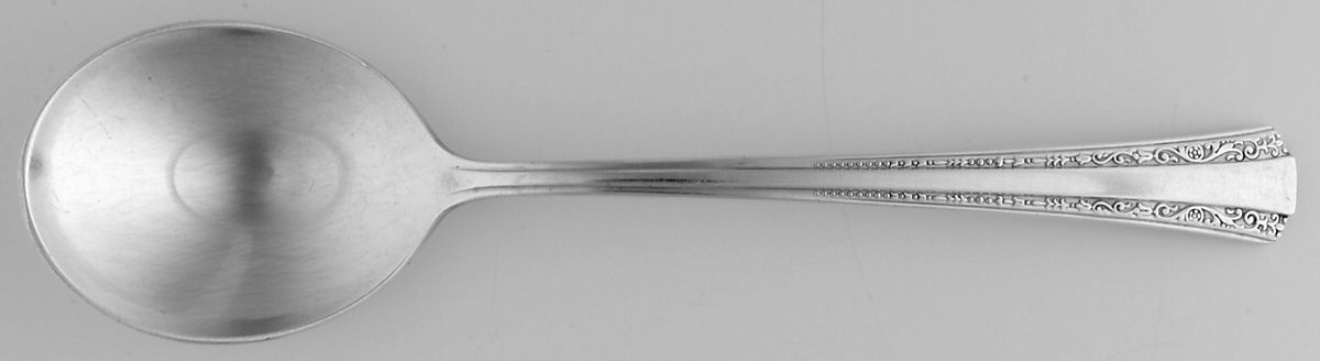 Gracious (Silverplate, 1939) Round Bowl Soup Spoon (Gumbo) by International Silver-1