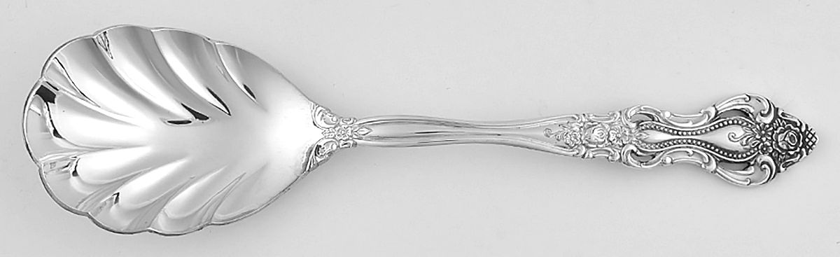 Grande Antique (Silverplate, 1985) Sugar Shell Spoon by International Silver-1