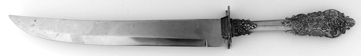 Grand Antique (Silverplate, 1995) Large Stainless Blade Roast Carving Knife by International Silver-1
