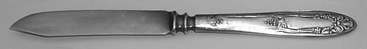 Grape (Silverplate, 1910) Individual Solid Fruit Knife by International Silver-1