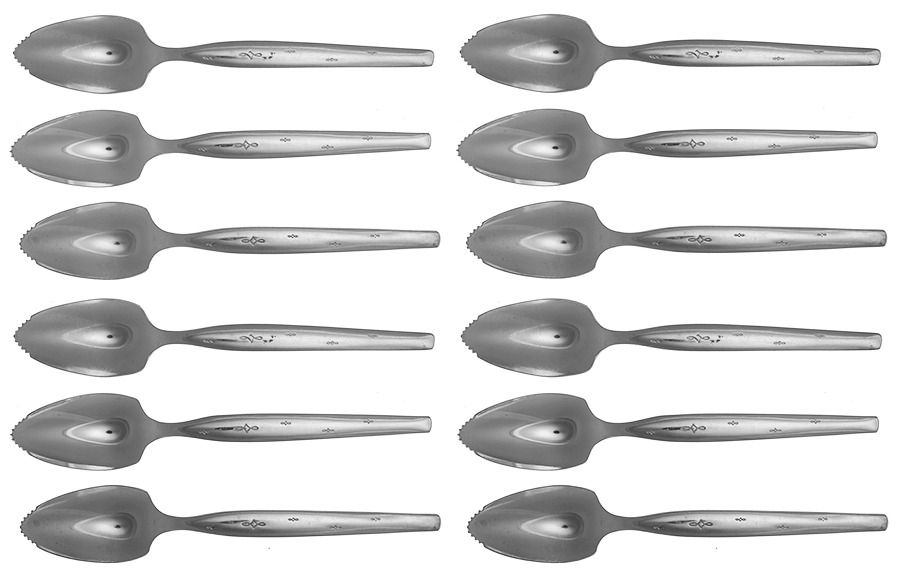 Grapefruit (Silverplate, 1960) Fruit/Orange Spoon - Set of 12 by International Silver-1