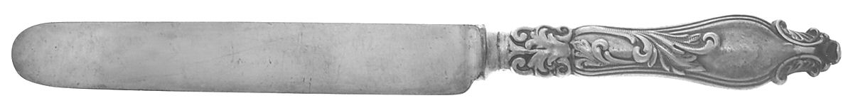 Grecian (Silverplate, 1892) Blunt Hollow Knife with Bolster by International Silver-1