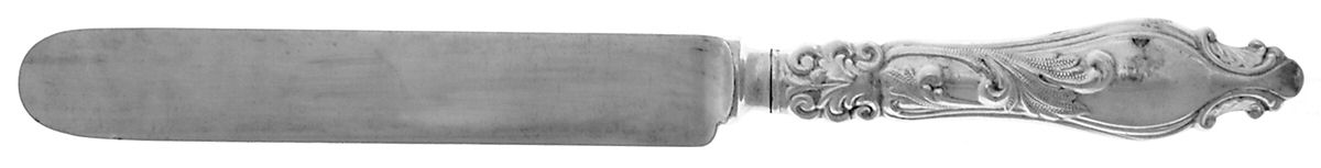 Grecian (Silverplate, 1892) Blunt Hollow Knife with Bolster by International Silver-1