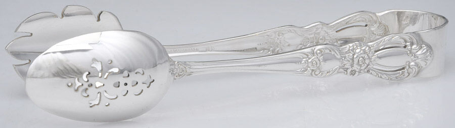 Grand Heritage (Silverplate, 1968) Ice Serving Tongs Large HC by International Silver-1