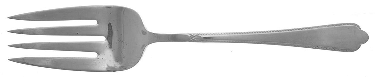 Guest of Honor (Silverplate, 1935) Medium Solid Cold Meat Serving Fork by International Silver-1