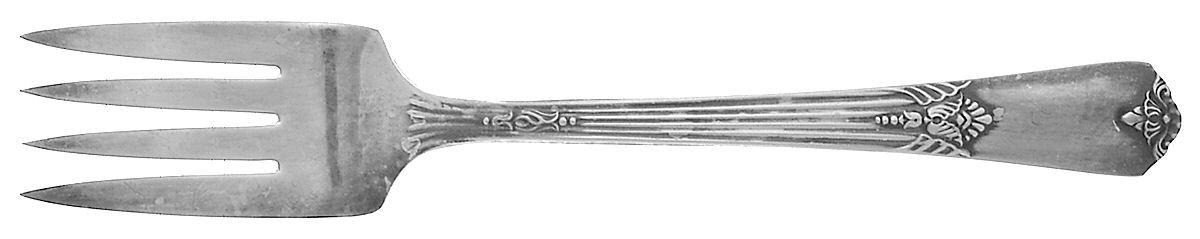 Guild-Cadence (Silverplate, 1932) Medium Solid Cold Meat Serving Fork by International Silver-1