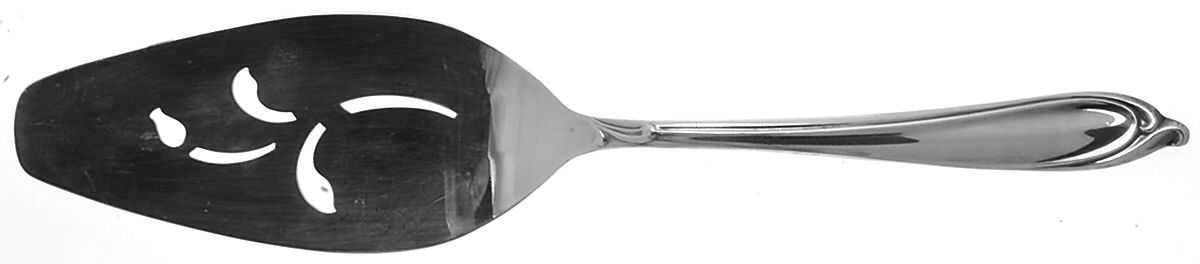 Happy Anniversary (Silverplate, 1960) Solid Pierced Pie Server by International Silver-1