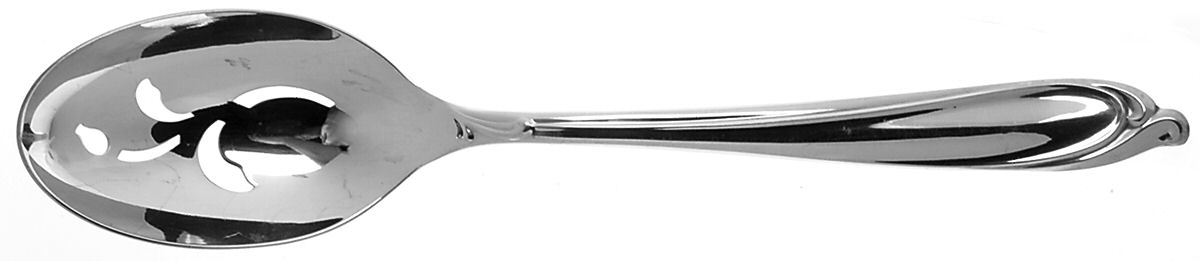 Happy Anniversary (Silverplate, 1960) Pierced Tablespoon (Serving Spoon) by International Silver-1