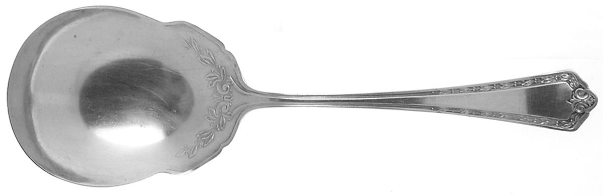 Hampden (Silverplate, 1915) Solid Smooth Casserole Spoon by International Silver-1