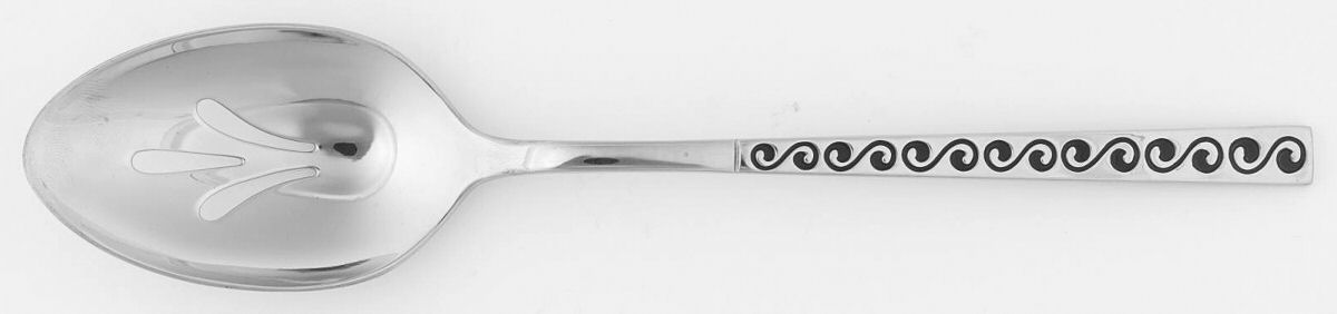 Harmonique (Stainless) Pierced Tablespoon (Serving Spoon) by International Silver-1
