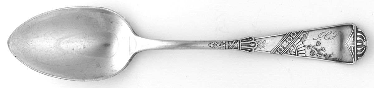 Harvard II (Silverplate, 1883) Monogram Tablespoon (Serving Spoon) by International Silver-1