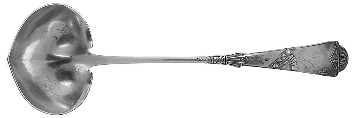 Harvard II (Silverplate, 1883) Oyster Ladle Solid Piece by International Silver-1