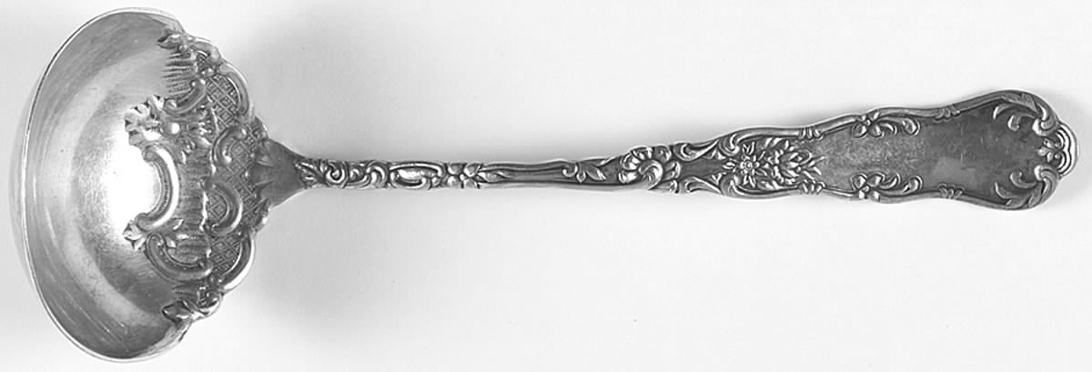 Harvard (Silverplate, 1897) Solid Gravy Ladle by International Silver-1
