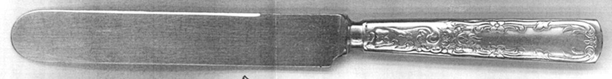 Harvard (Silverplate, 1897) Blunt Solid Knife with Bolster by International Silver-1