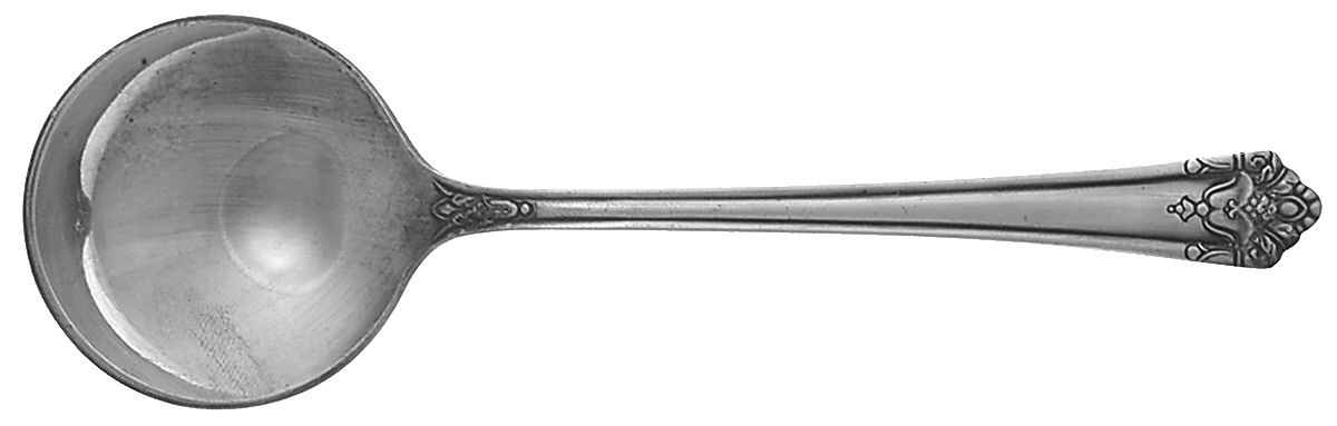 Her Majesty (Silverplate, 1931) Round Bowl Soup Spoon (Bouillon) by International Silver-1