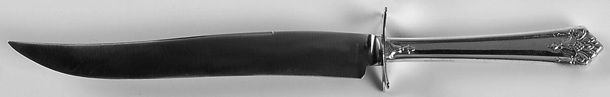 Her Majesty (Silverplate, 1931) Large Stainless Blade Roast Carving Knife by International Silver-1